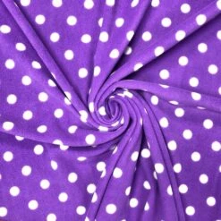 White Polka Dot Anti Pill Polar Fleece Fabric -Ernst Fabric Store image 465c6940 2b9b 4bf9 81fe 4d1e24484430