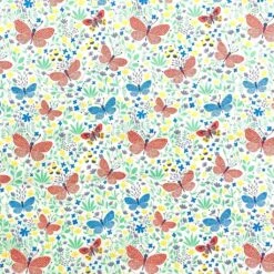 Butterfly Spring Fields Rose & Hubble Cotton Poplin Fabric -Ernst Fabric Store image 4934d4aa 40fb 41b3 a25b 9baf7b31b36d