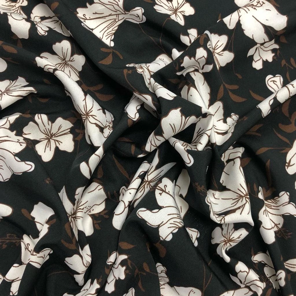 Large Flower Fields Crepe Fabric 7 Large Flower Fields Crepe Fabric - Image 7
