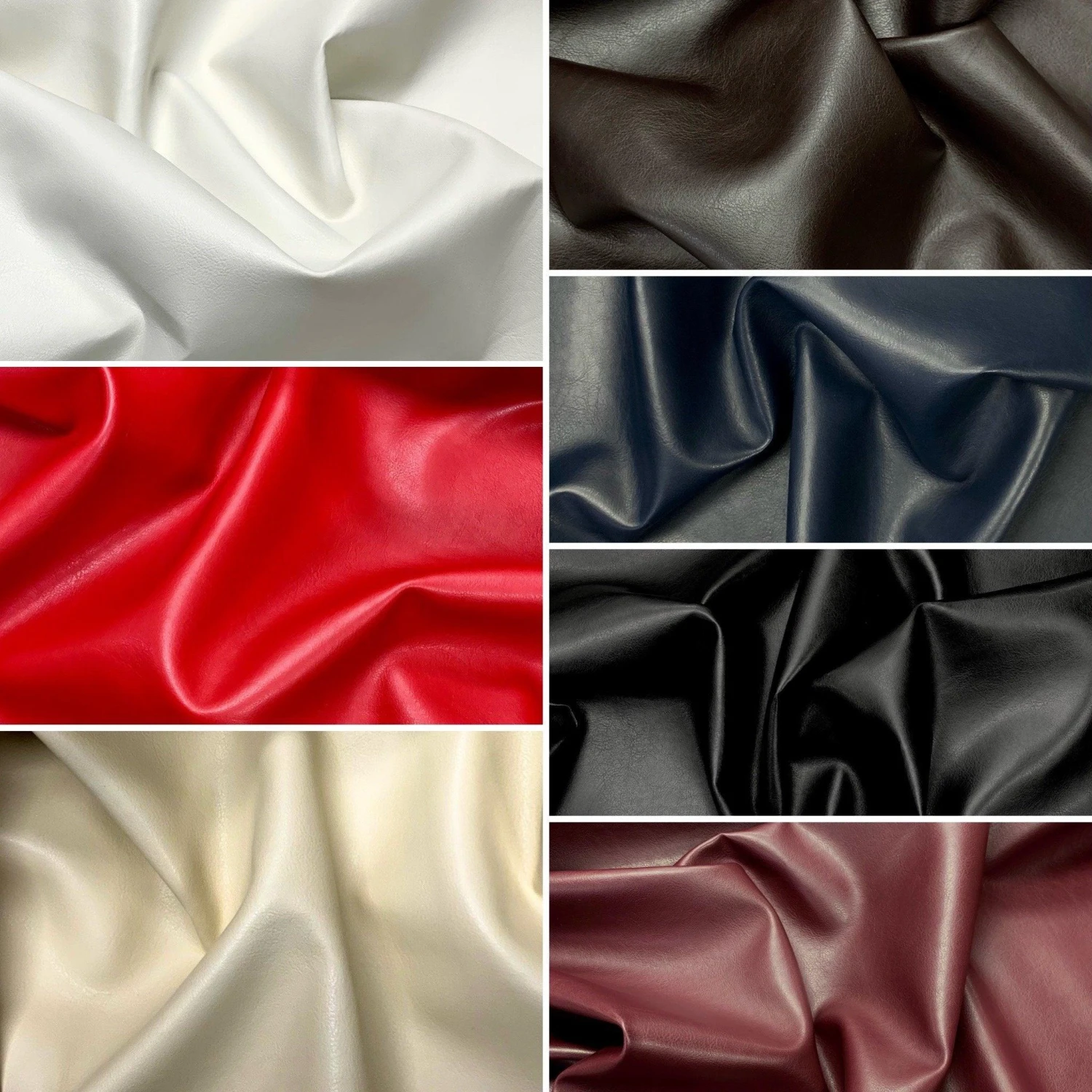 Plain Faux Leather Fabric 1 Plain Faux Leather Fabric