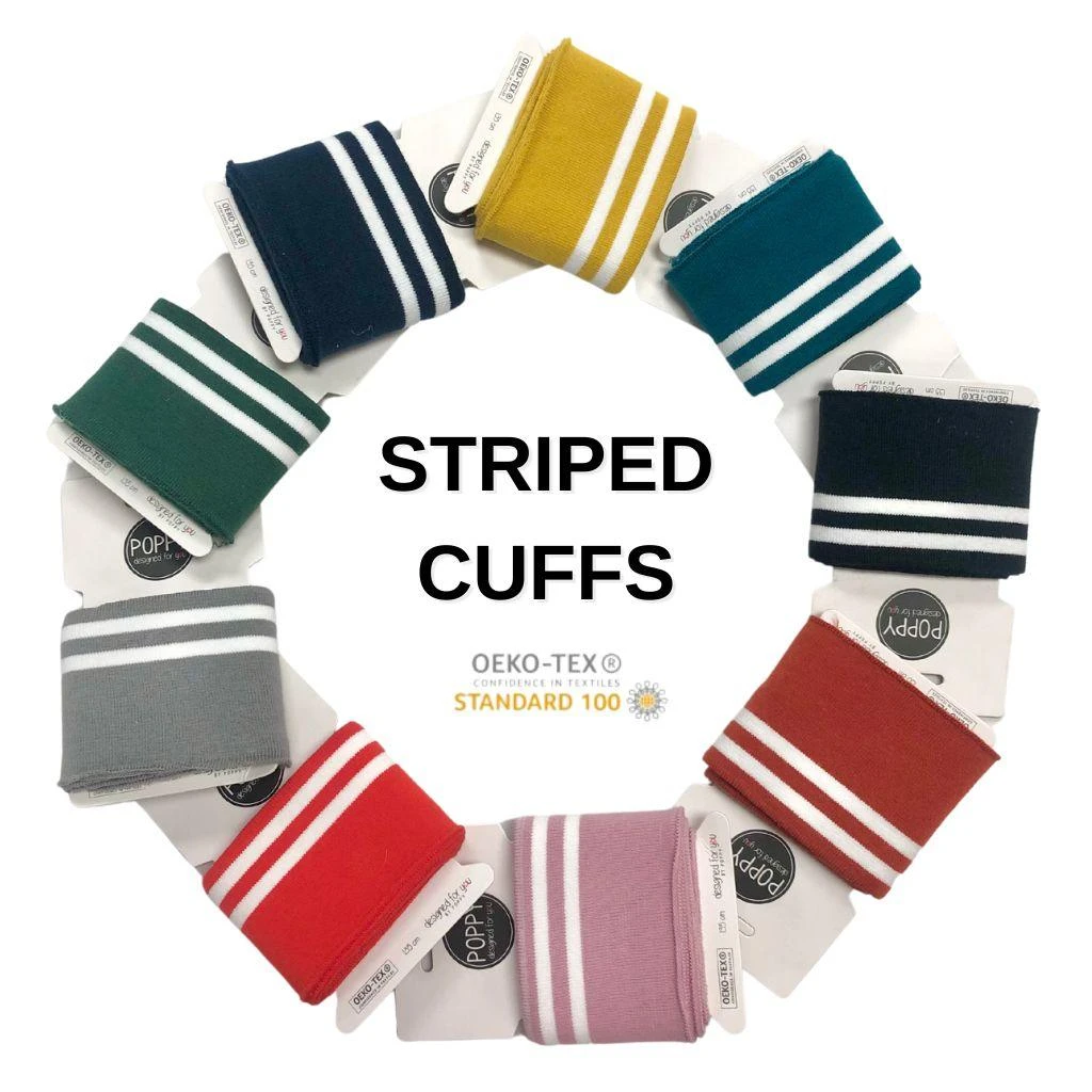 Striped Ribbed Cuffs - 135cm 1 Striped Ribbed Cuffs - 135cm