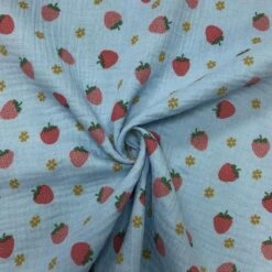 Strawberries Double Gauze Fabric -Ernst Fabric Store image 533e8c4f 0eca 49cf a036 74b5f5f10c53