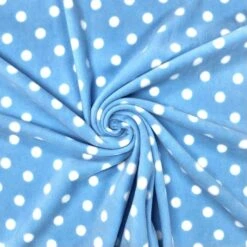 White Polka Dot Anti Pill Polar Fleece Fabric -Ernst Fabric Store image 56b4080a 55ca 4873 b711 4e5d296b2a0a