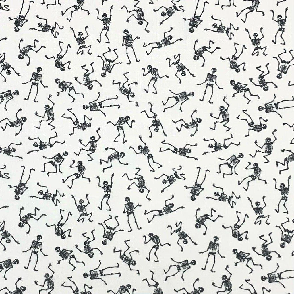 Skeletons Polycotton Fabric 2 Skeletons Polycotton Fabric - Image 2