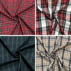 Tartan Polycotton Fabric