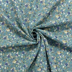 Ditsy Blue Floral Linen Mix Fabric -Ernst Fabric Store image 59684f62 d2d5 4576 935b e7ebc9e8c1a8