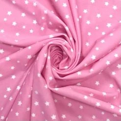 1 72cm Panel Stars On Pink Lycra Spandex Fabric