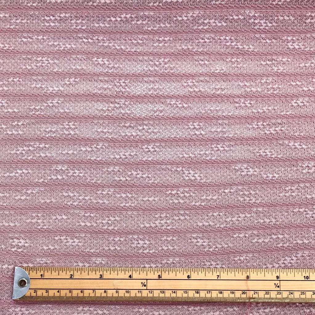 1 Dusky Pink Light Weight Cable Knit Fabric 2 1 Dusky Pink Light Weight Cable Knit Fabric - Image 2