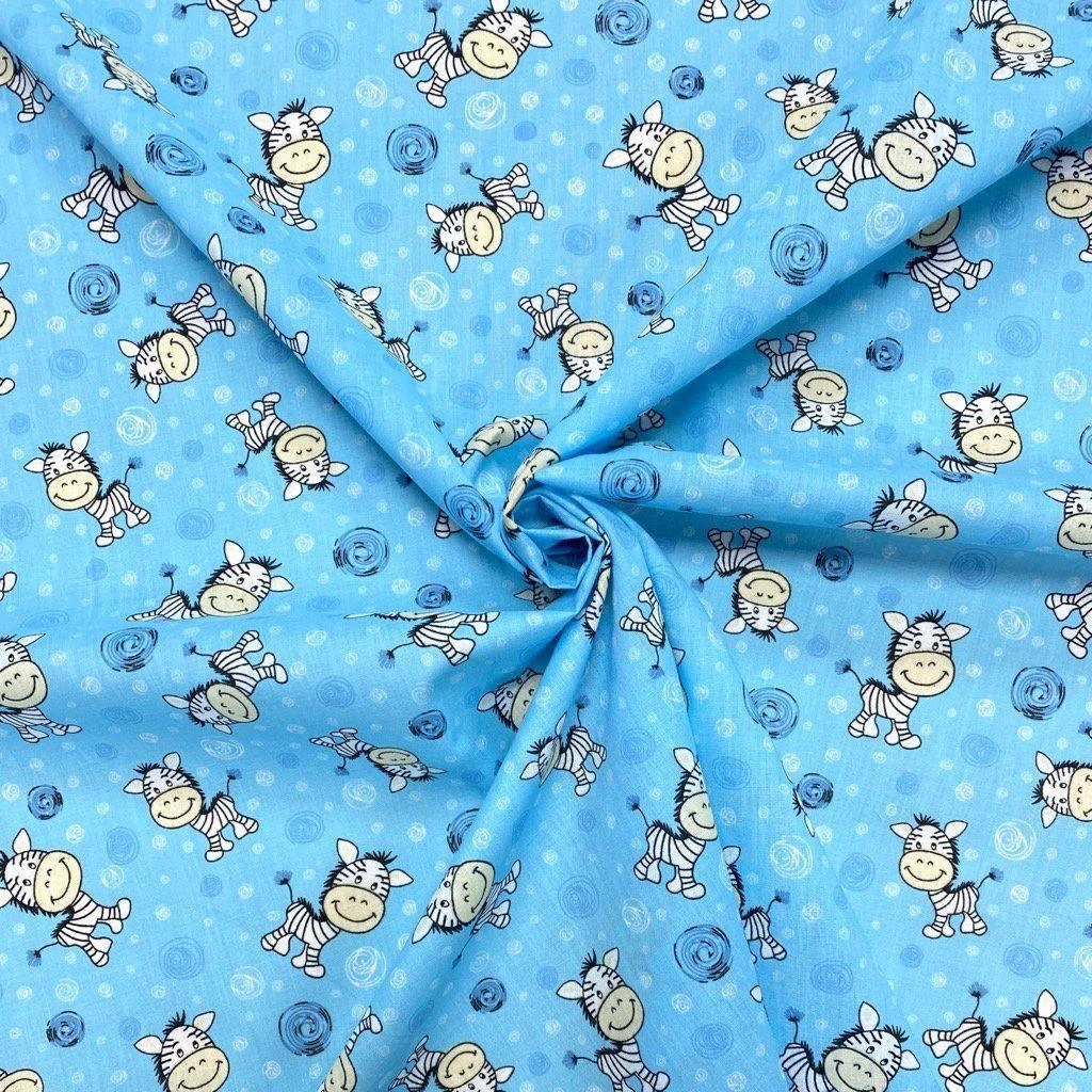 Zebra And Swirls Polycotton Fabric 3 Zebra And Swirls Polycotton Fabric - Image 3