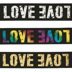 Elastic - Metallic Love - 40mm Wide - 5 Metres