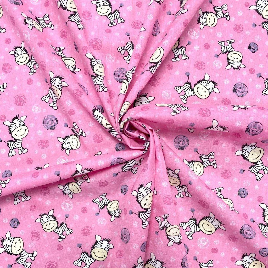 Zebra And Swirls Polycotton Fabric 4 Zebra And Swirls Polycotton Fabric - Image 4