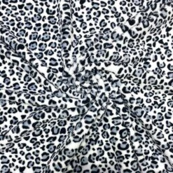 Snow Leopard Super Soft Fleece Fabric