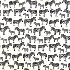 Zebras Rose & Hubble Cotton Poplin Fabric