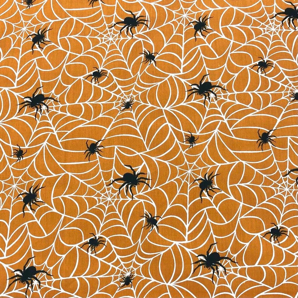 Spider Webs Halloween Polycotton Fabric 3 Spider Webs Halloween Polycotton Fabric - Image 3