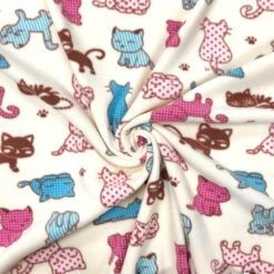 Sleeping Cats Anti Pill Polar Fleece Fabric