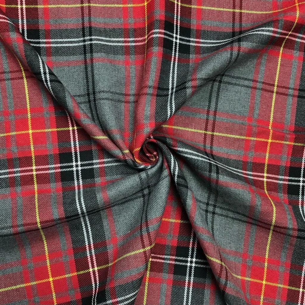 PolyViscose Tartan Fabric 4 PolyViscose Tartan Fabric - Image 4