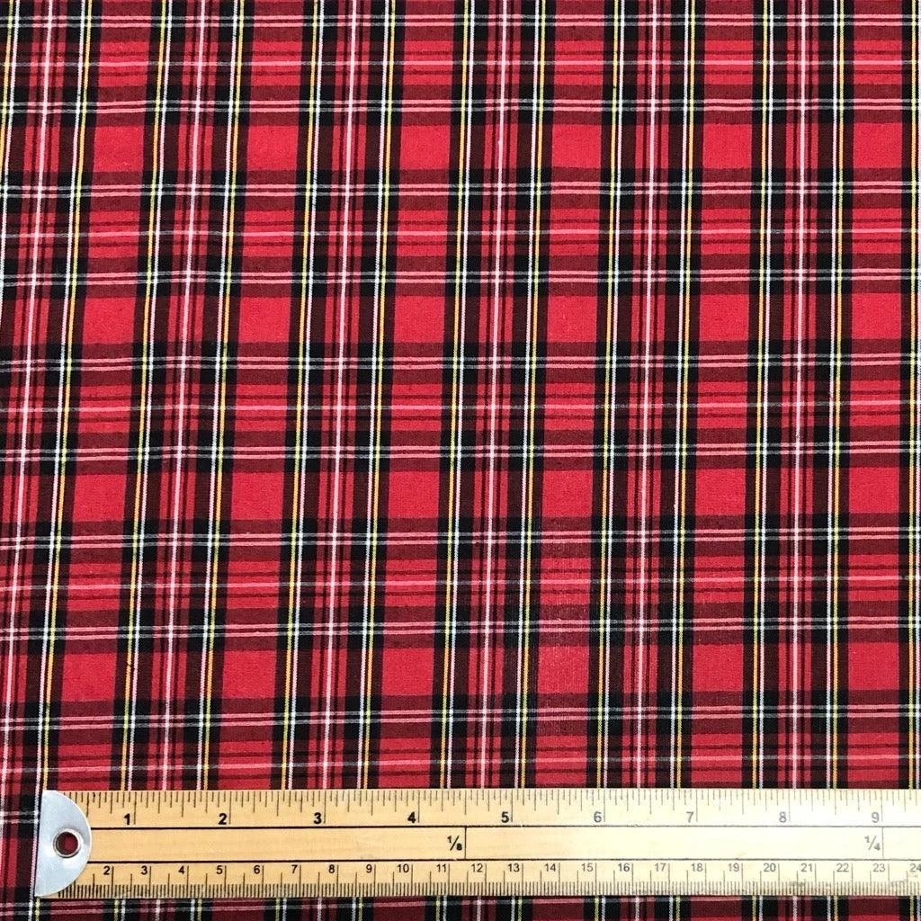 Tartan Polycotton Fabric 2 Tartan Polycotton Fabric - Image 2