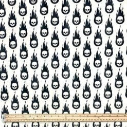 Flaming Skulls Polycotton Fabric 6 Flaming Skulls Polycotton Fabric -Ernst Fabric Store image 87e033cd 762f 4de6 8920 a758b858a6b1