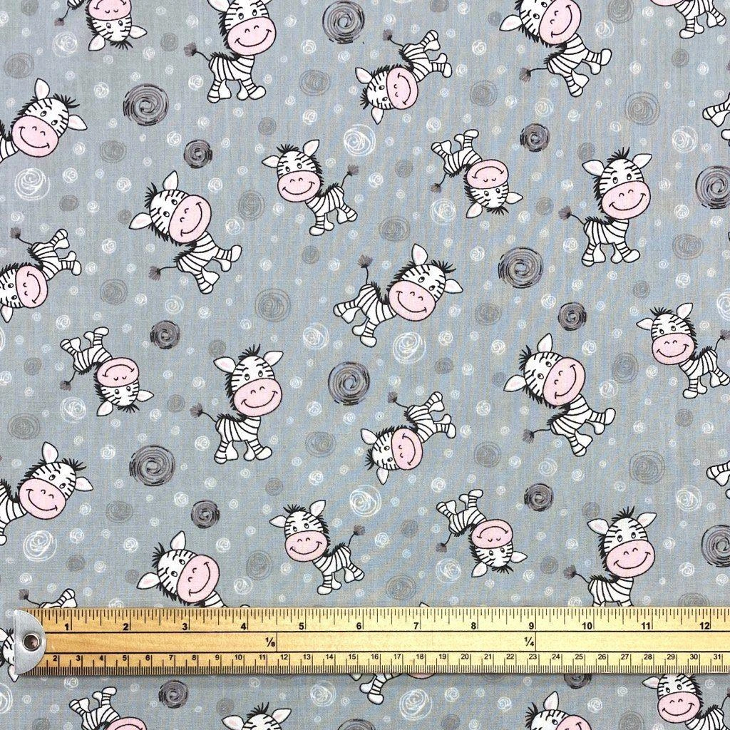 Zebra And Swirls Polycotton Fabric 2 Zebra And Swirls Polycotton Fabric - Image 2