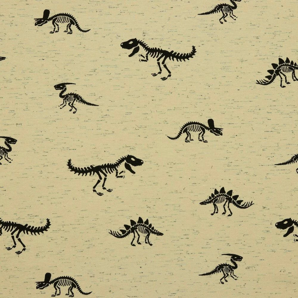 Skeleton Dinosaurs Cotton Jersey Fabric 4 Skeleton Dinosaurs Cotton Jersey Fabric - Image 4