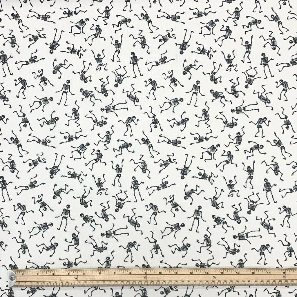 Skeletons Polycotton Fabric 4 Skeletons Polycotton Fabric - Image 4