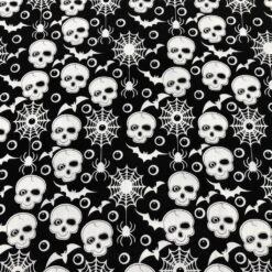 Skulls And Bats Halloween Polycotton Fabric -Ernst Fabric Store image ad6e0b0f b9e0 4fc1 b7fe 05fb42de82f2