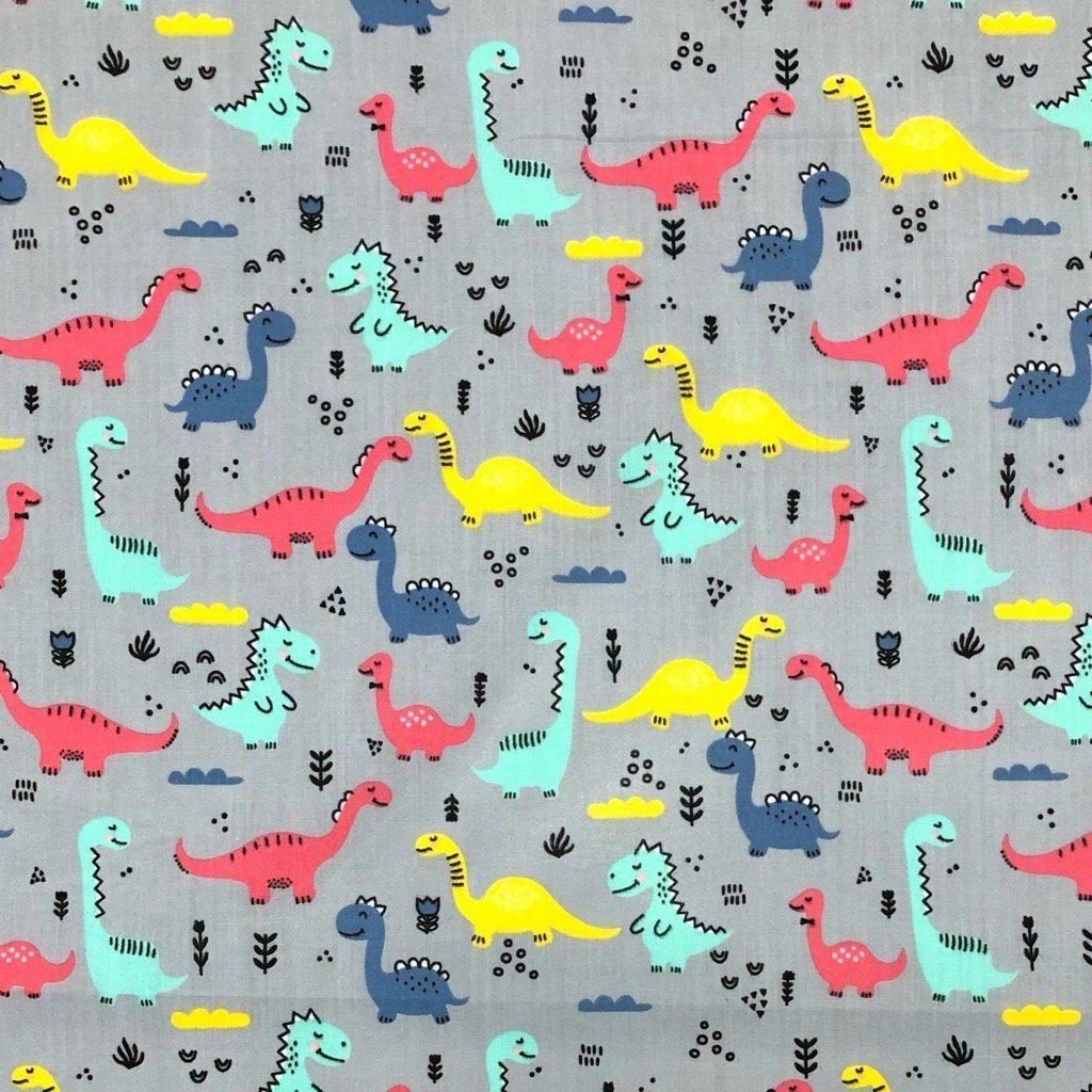 Dinosaurs Polycotton Fabric 4 Dinosaurs Polycotton Fabric - Image 4