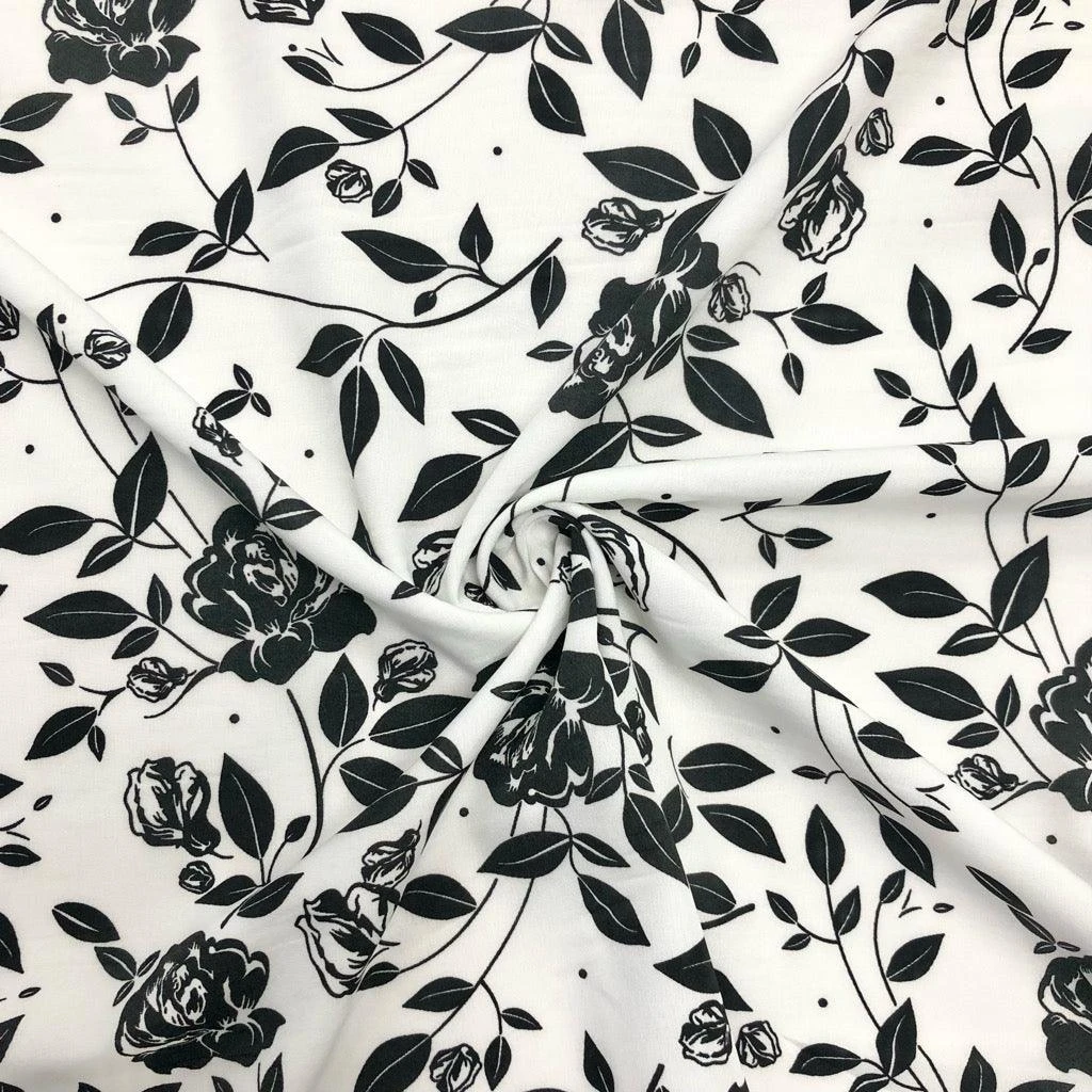 Rose Garden Crepe Fabric 5 Rose Garden Crepe Fabric - Image 5