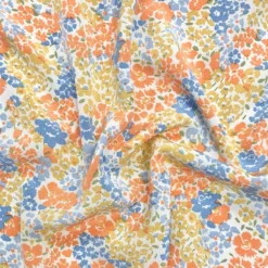 Multicoloured Large And Small Floral Polyester Crepe Fabric -Ernst Fabric Store image bee30dc7 263c 4308 9c85 b34334e1c720
