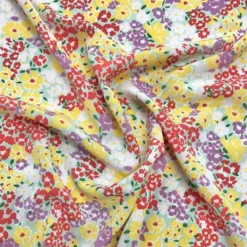 Multicoloured Large And Small Floral Polyester Crepe Fabric -Ernst Fabric Store image c26870ef f31f 4265 a16e 6c2418f6ca9a
