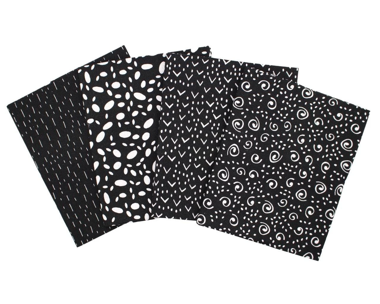 White Noise 4 Piece Cotton Fat Quarter Bundle 2 White Noise 4 Piece Cotton Fat Quarter Bundle - Image 2