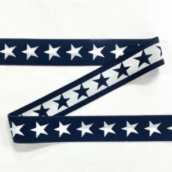 Elastic - White Stars - 40mm Wide - 5 Metres -Ernst Fabric Store image d63feb5e af1e 4548 b419 b3d46f24befd