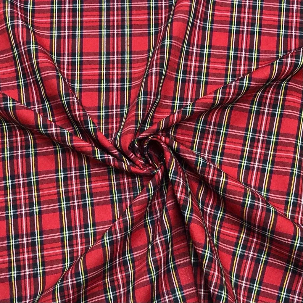 Tartan Polycotton Fabric 3 Tartan Polycotton Fabric - Image 3