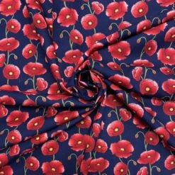 Poppies Rose & Hubble Cotton Poplin Fabric -Ernst Fabric Store image e50e9778 15a8 432d a568 9a573467ab81
