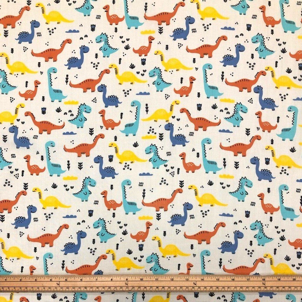 Dinosaurs Polycotton Fabric 3 Dinosaurs Polycotton Fabric - Image 3