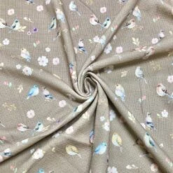 Watercoloured Birds Waffle Jersey Fabric -Ernst Fabric Store image e592baa8 dfb2 444e 9b04 cb84575d1ef8
