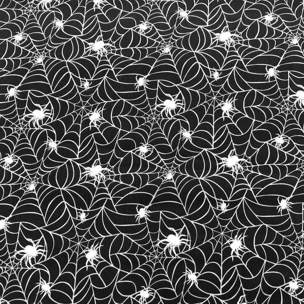 Spider Webs Halloween Polycotton Fabric 4 Spider Webs Halloween Polycotton Fabric - Image 4