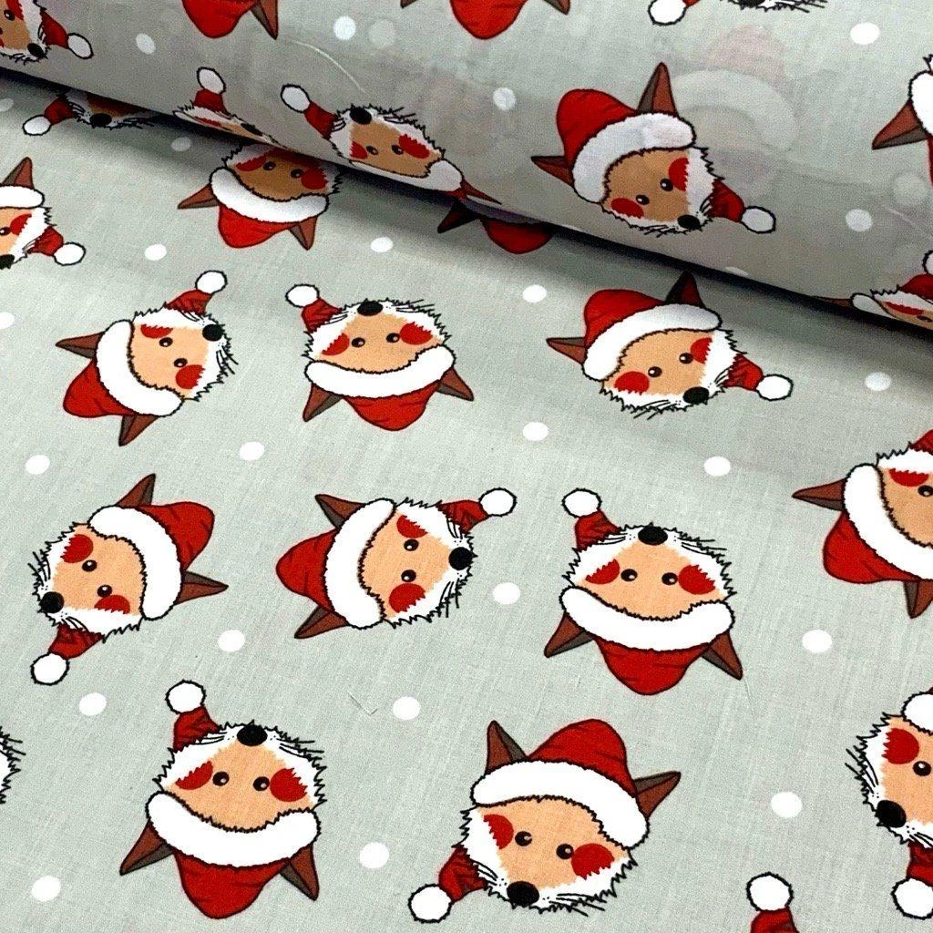 Foxes In Hats Polycotton Fabric 2 Foxes In Hats Polycotton Fabric - Image 2