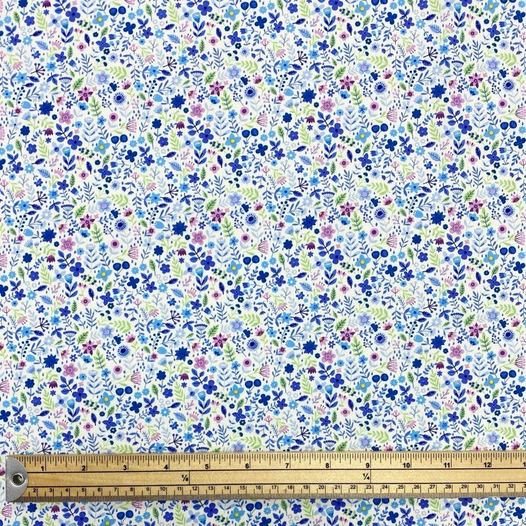 Spring Floral Rose & Hubble Cotton Poplin Fabric 5 Spring Floral Rose & Hubble Cotton Poplin Fabric - Image 5