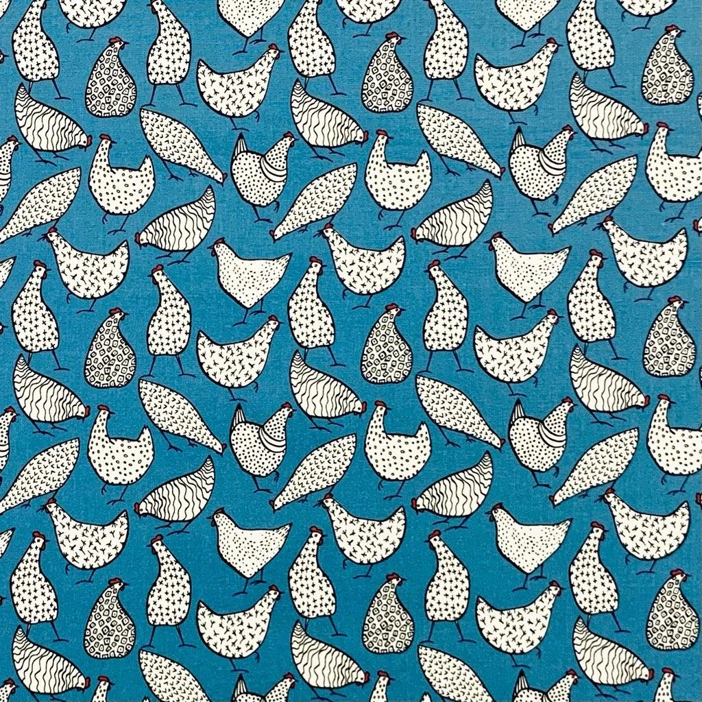 Hens Rose & Hubble Cotton Poplin Fabric 5 Hens Rose & Hubble Cotton Poplin Fabric - Image 5