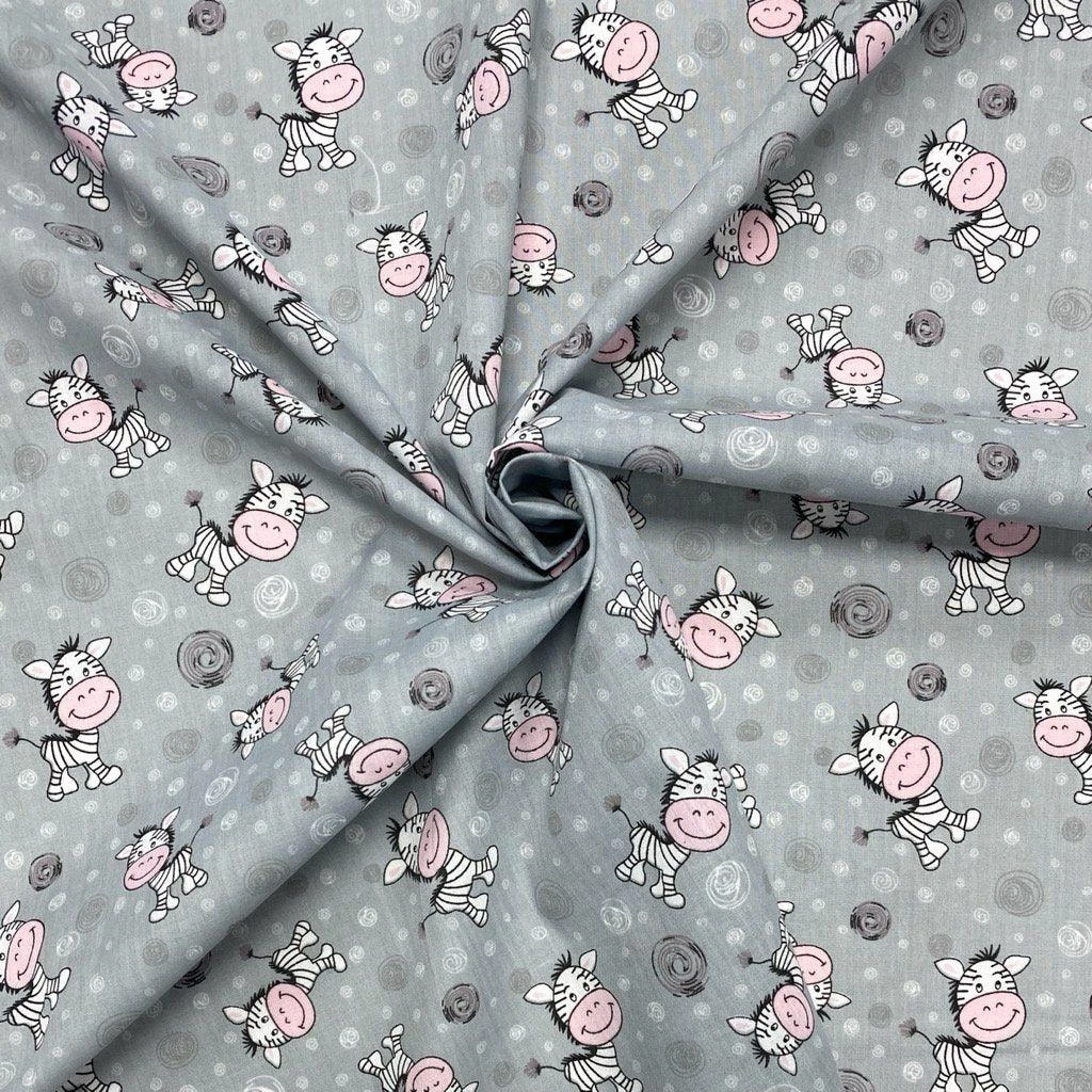 Zebra And Swirls Polycotton Fabric 5 Zebra And Swirls Polycotton Fabric - Image 5