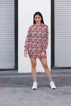 Rainbow Ice-Cream Digital French Terry Fabric -Ernst Fabric Store rainbow ice cream