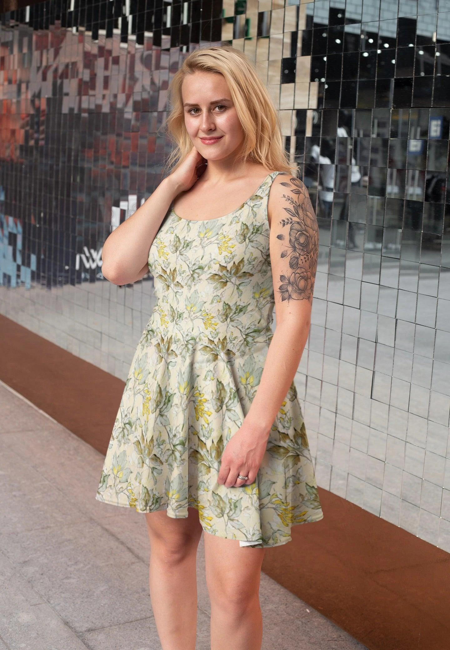 Graceful Garden Satin Fabric 5 Graceful Garden Satin Fabric - Image 5