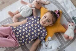 Teddy Bear And Clouds Digital French Terry Fabric -Ernst Fabric Store teddy clouds french terry