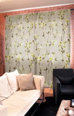 Watercolour Floral On Light Beige Panama Fabric 8 Watercolour Floral On Light Beige Panama Fabric -Ernst Fabric Store watercolourfloral